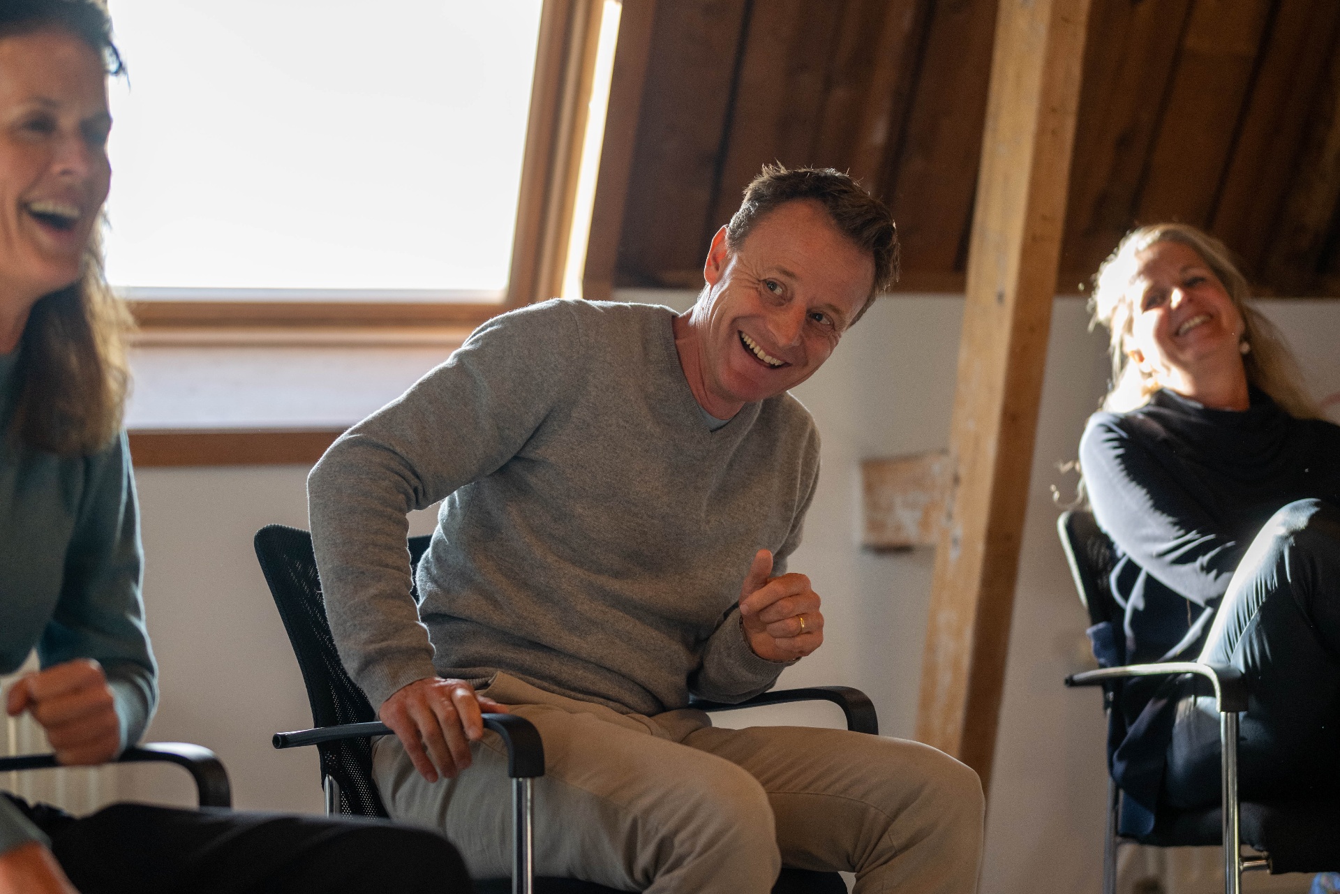 Participant during a leadership session